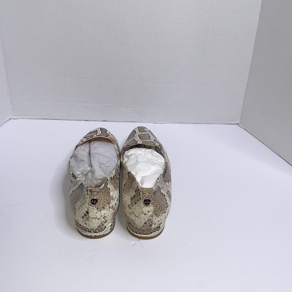AGL Leather Snakeskin Flats Size US 7.5 EU 38 - Picture 3 of 7